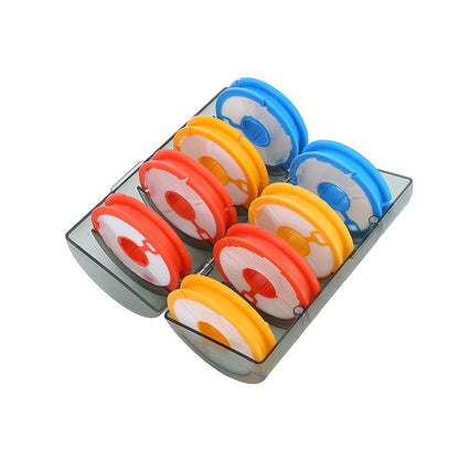 Linha Principal de Pesca Arco-Íris Caixa de Enrolamento Placa de Enrolamento de Alta Qualidade Caixa de Pesca Ferramentas de Pesca Carretel Principal de Silicone com 6-10 Fusos