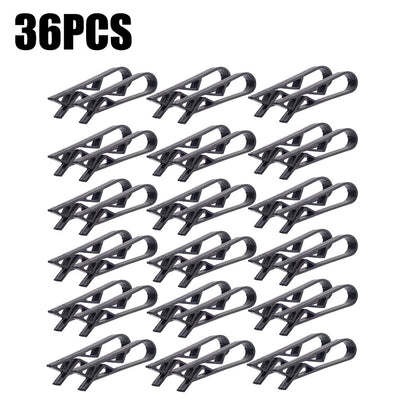 36/2 peças Clipes Fixadores para Lixo Suporte Antiderrapante para Sacola de Lixo Clipes Seladores para Sacos de Salgadinhos Organizador de Cozinha