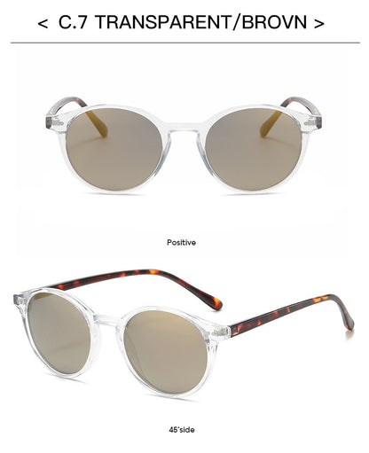 Óculos de Sol Polarizados Redondos Retrô Masculino Feminino Armação Clássica Leopardo Óculos de Sol Fashion Preto Dirigindo Masculino Feminino Goggles UV400
