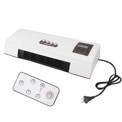 Ventilador Quente de Ar Condicionado de Parede, Controle Remoto de 10m, Aquecedor de Ar Condicionado de 1800W para Quarto