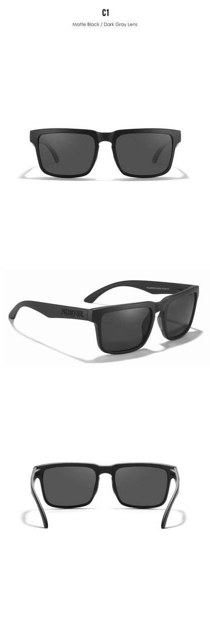 KDEAM PLUS Size Fishing Sunglasses Men 64mm Width Larger Size Polarized Sunglasses For Driving Night Vision Goggles