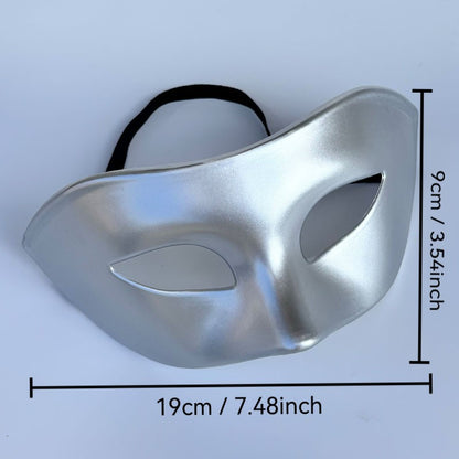 Set of 2pcs Classic Venetian Masquerade Half Face Mask, Heavy-duty material Plain Eye Mask for Men Women Couples Halloween Party