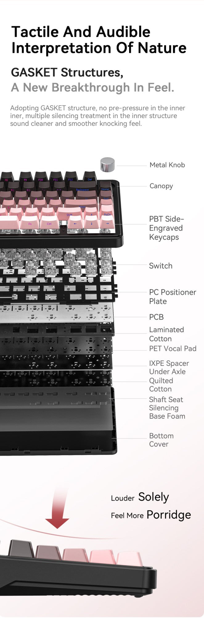 Teclado Mecânico Attack Shark X85 Bluetooth, RGB, Tri-modo 2.4G, Botões de metal, Hot-swap de todas as teclas, compatível com Win&Mac