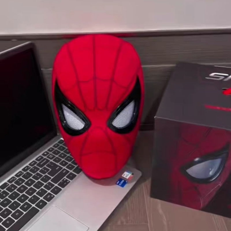 Promoção Máscara Capacete Homem-Aranha Espetacular da Marvel Colecionável Cosplay com Olhos Luminosos e Controle de Anel Elétrico