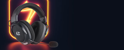 Headset Gamer Redragon H858, 2.4GHz/BT/Com Fio, Cinza