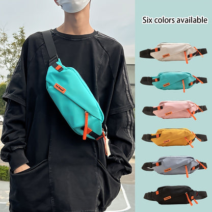 Japanese-Style Versatile Chest Bag for Women, Casual Sports Crossbody Bag for Men, Large Capacity Street Style Student Shoulder Bag, Waist Bag, Trendy