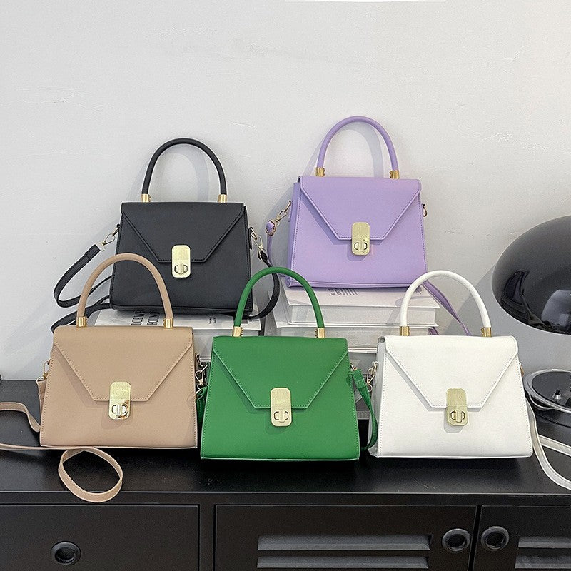 Acessórios femininos de fivela de couro metal com chapéu de feltro de pele com top côncavo e convexo, chapéu fedora e conjunto de bolsa combinando, estilo retrô