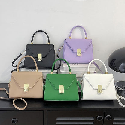 Acessórios femininos de fivela de couro metal com chapéu de feltro de pele com top côncavo e convexo, chapéu fedora e conjunto de bolsa combinando, estilo retrô