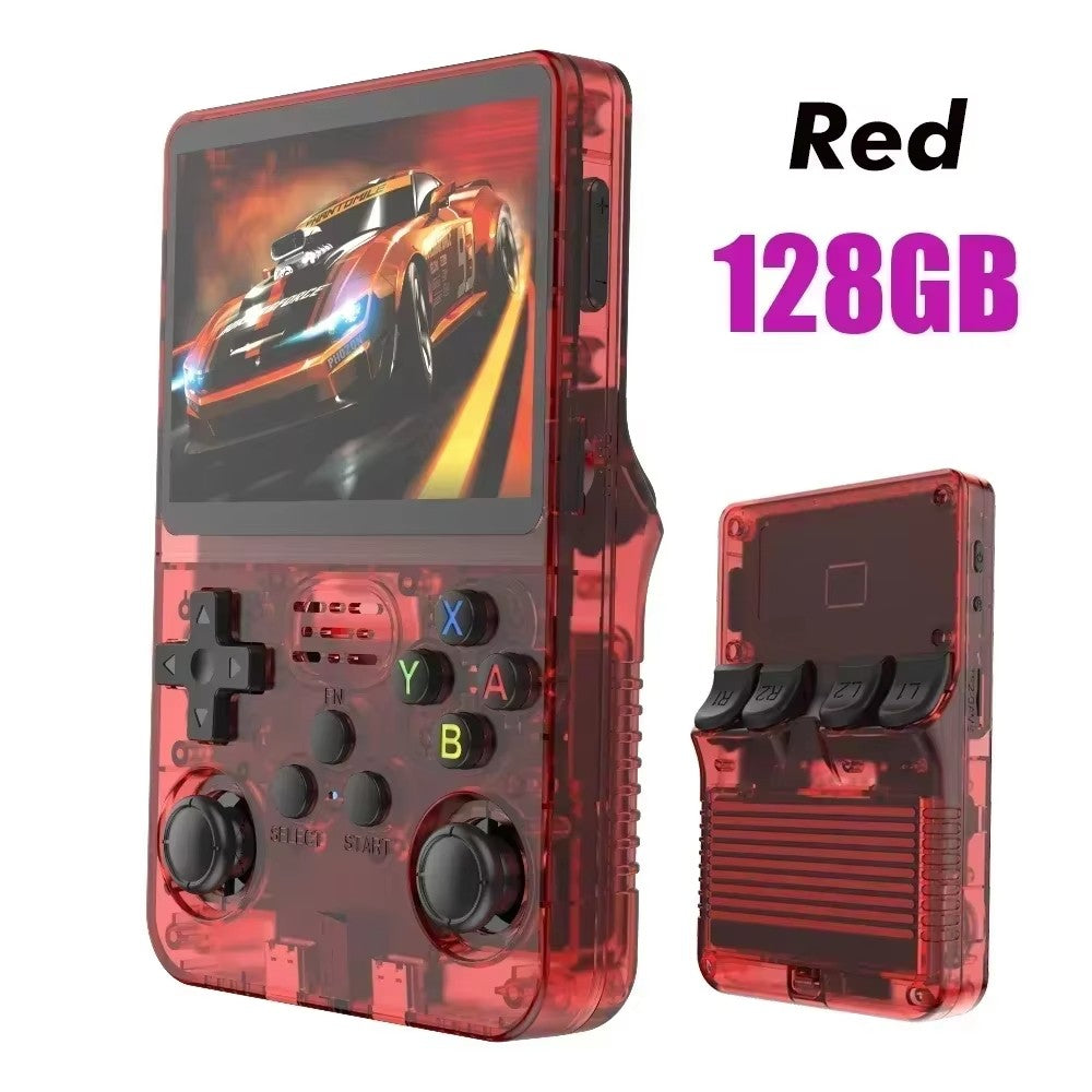 R36S Original Retro Handheld Game Player Arkos System 3.5" IPS Screen Portable 64/128GB Hall Effect Emulator Wireless Gamepad