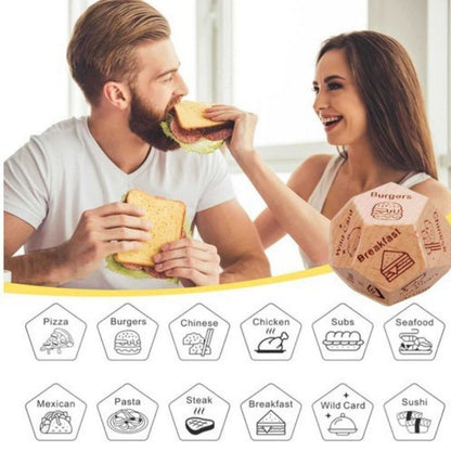 Dice for Her Him Couples Gift Ideas Food Decision Dice Games Christmas Birthday Valentines Day Gifts for Wife Husband