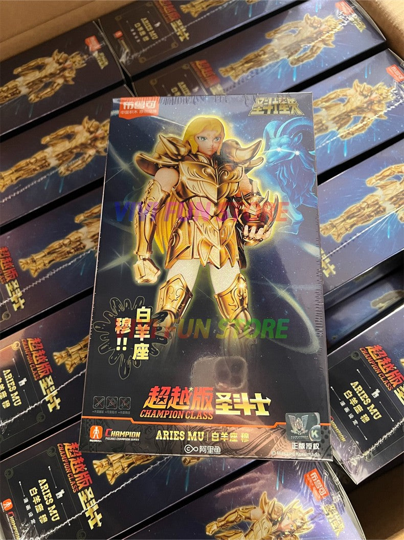 Em estoque Original Saint Seiya CLÁSSICO CLÁSSICO Gold Saint Shiryu Máscara da Morte Shura Ouro Câncer Capricórnio Modelo Montado Brinquedos