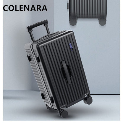 COLENARA Suitcases and Travel Bags 20"24"28 "large Capacity Luggage Case Women's Boarding Box Men's Universal Wheel Luggage