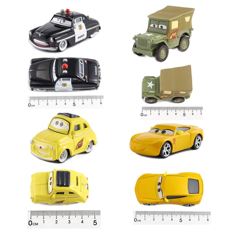 Carros 2 Disney Pixar Carros 3 Fabulous Hudson Hornet Sally Mate Relâmpago McQueen Carrinhos de Liga Metálica Fundida Modelo Presente para Crianças Brinquedo para Meninos
