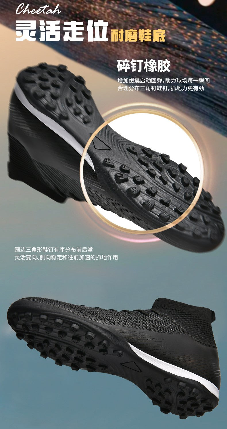 Men Fast Soccer Shoes Professional TF/FG Indoor Futsal Football Field Boot Unisex Society Cleats Long Spikes Sneaker Comfortable