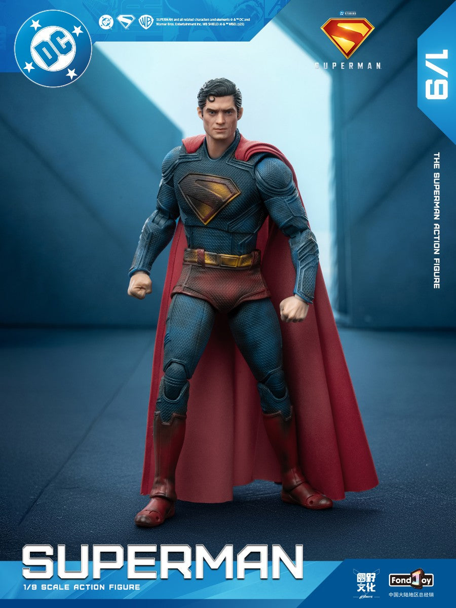 2025 Fondjoy Boneco de Ação Superman Danificado em Batalha David Corenswet 1/9 Novo Boneco Superman Pvc Articulado Brinquedo Infantil Presente Menino