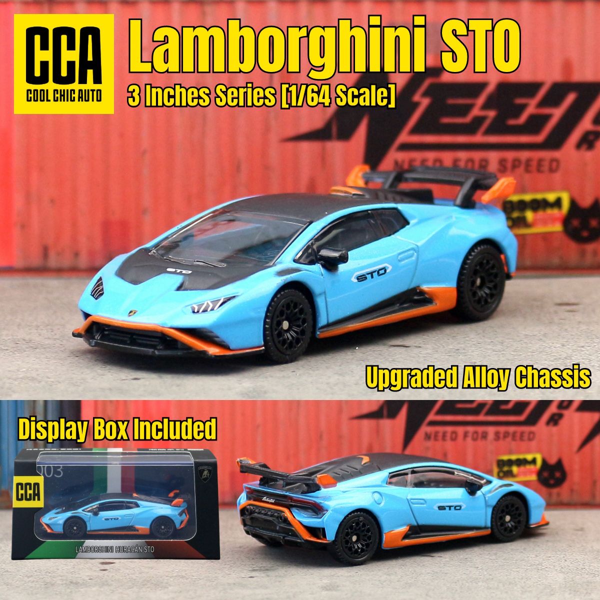 CCA 1/64 Carrinho de Brinquedo Diecast Com Caixa de Exibição GULF BMW Volkswagen Lamborghini Chevrolet Ford Rodas Livres Coleção Miniatura