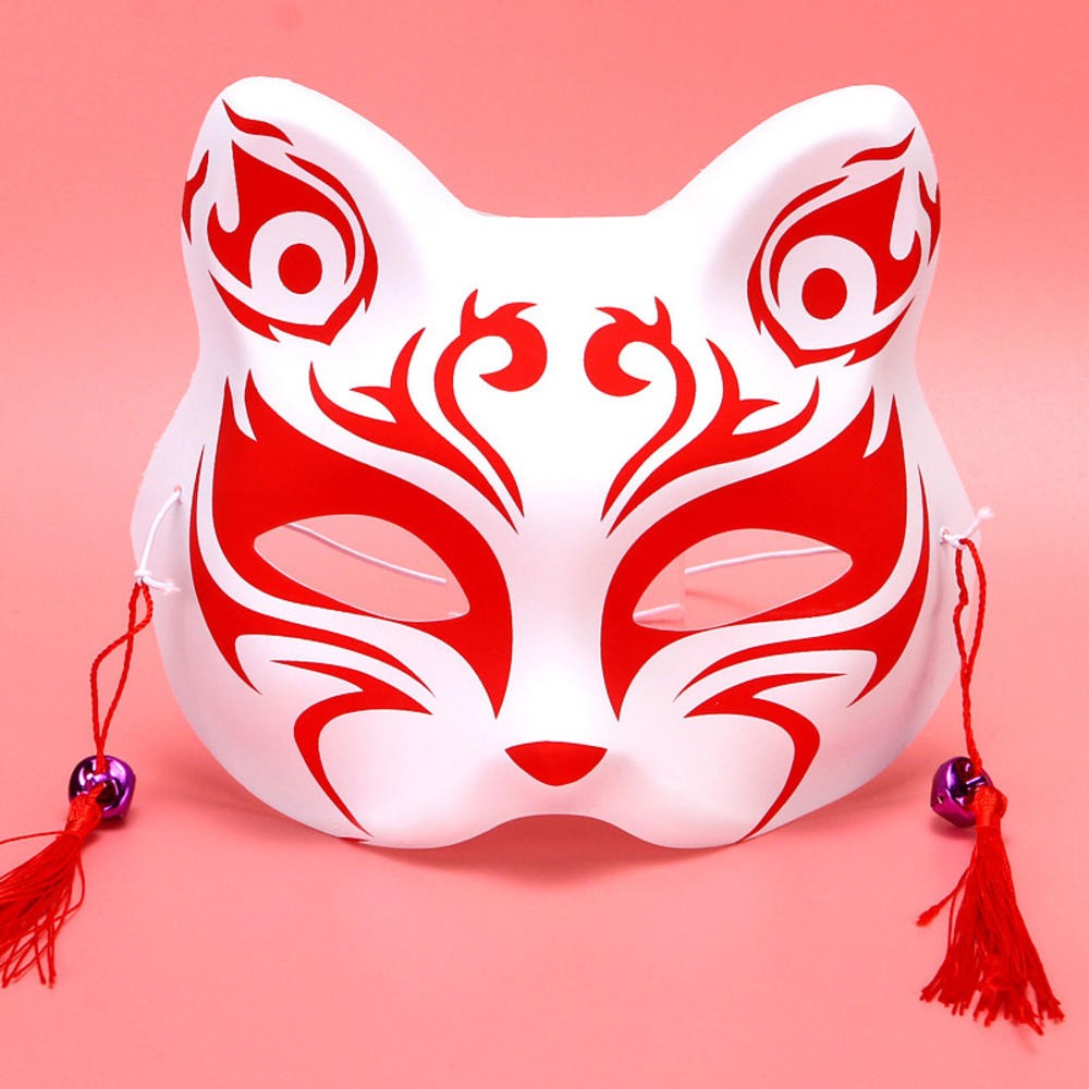 Japanese Anime Demon Slayer Mask Cosplay Thicken Plastic Masks Halloween Party Costume Props Fox Mask