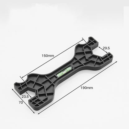 Chave Multifuncional de Duas Pontas com Nível, Chave Inglesa Manual para Torneiras, Ferramentas de Reparo Hidráulico para Torneiras Domésticas, Ferramentas Manuais para Encanamento