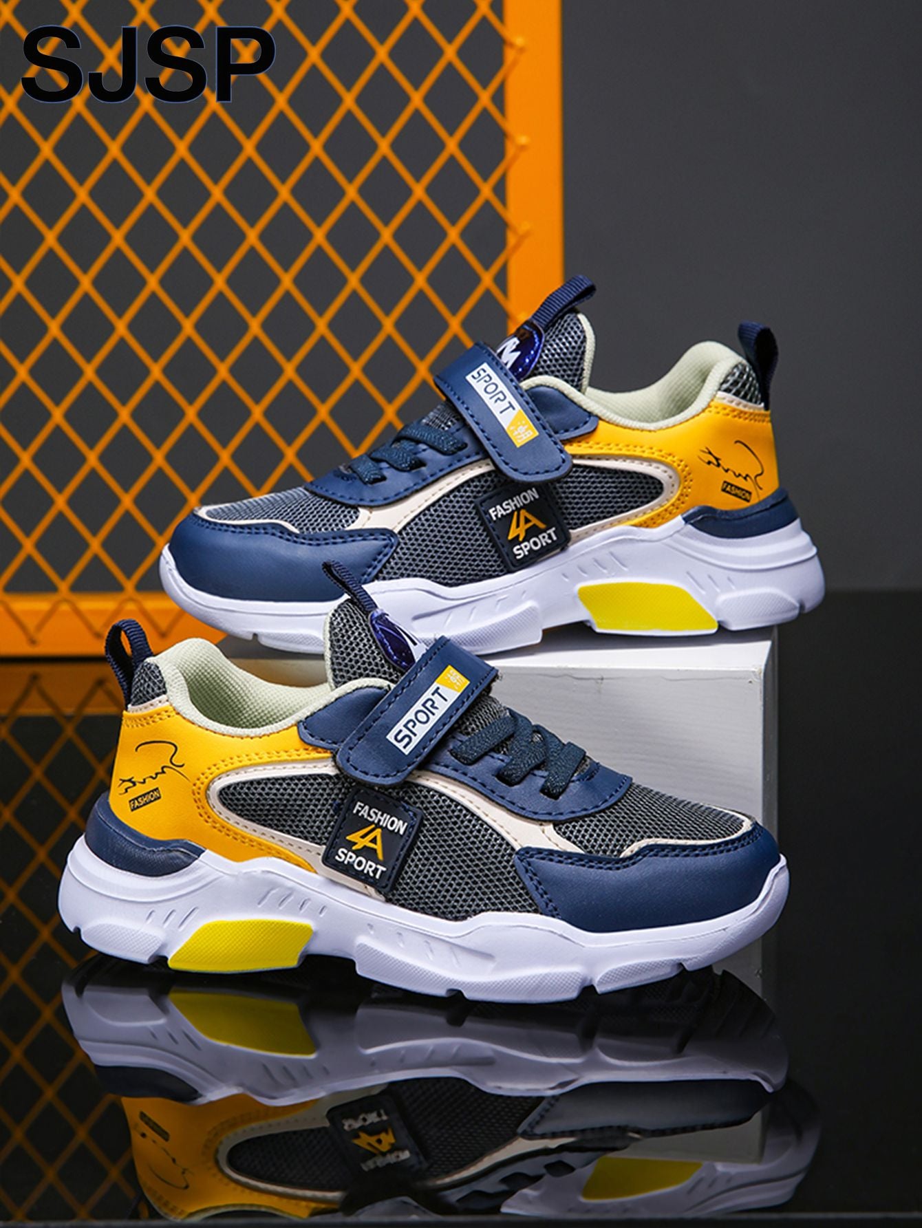 Children's Sports Shoes for Boys, Fashionable Mesh Breathable Casual Sports Shoes, Lightweight Running Shoes, Comfortable