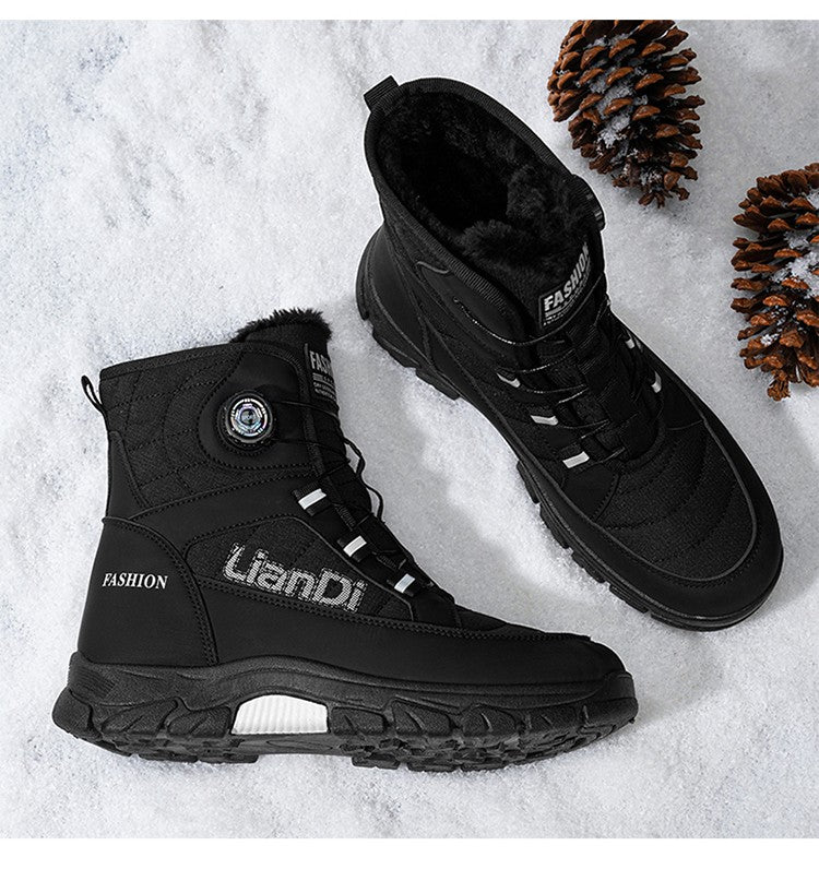 Men Top Quality Casual Snow Boots Waterproof Warm Winter Shoes Men Hiking Boots Outdoor Mountain Climbing Sneaker Man Trekking