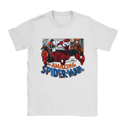 Vintage Spider-Man Comic Retro Comic Men Print T Shirts Merch Spiderman Loose Tees for Men Women Cotton Harajuku Y2k T-shirts