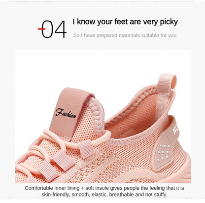 ?Sapatos Femininos Verão 2025 Tênis Casual Malha Respirável Leve Acessível Frete Grátis?