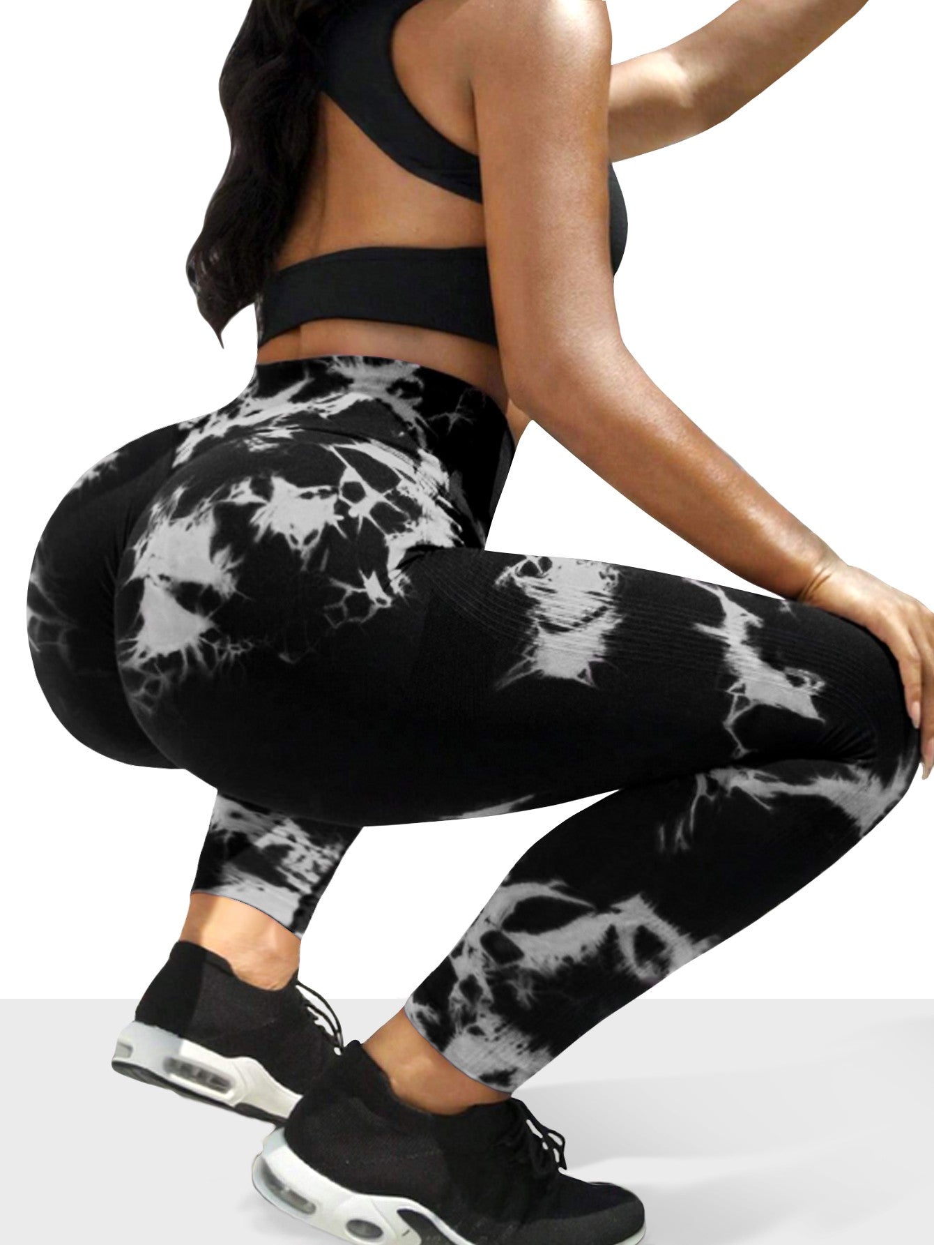 Women's Seamless Tie-dye Yoga Pants High Waist Soft Comfortable Gym Fitness Sportswear Workout Leggings Tights