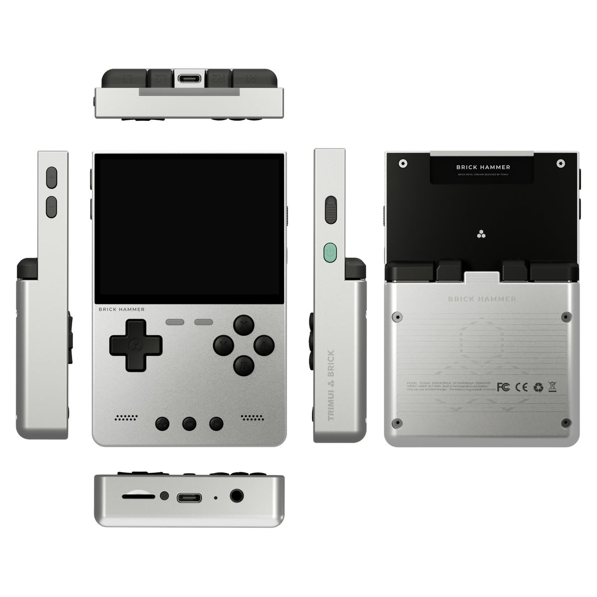 Metal Body Trimui Brick Hammer Console - 3.2" Ultra-Clear IPS Screen 3000mAh Open Source Handheld Retro Game Machine best Gift
