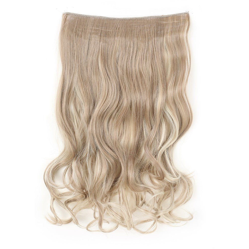 Fio Invisível em Apliques de Cabelo Sintético Ondulado 2 Presilhas em Apliques de Cabelo 45cm Fio de Nylon Peça de Cabelo Sintético para Mulheres