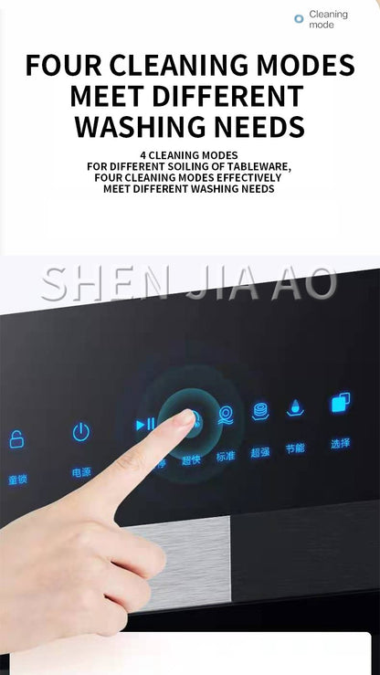 SH-Q01 Dishwasher Fully Automatic Household Embedded Smart Dishwashing and Disinfecting Machine with Drying Function