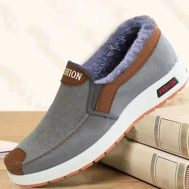 Casual Sneakers 2025 Autumn New Arrival Men's Winter Warm Cotton Shoes Fashion Plush Comfortable Slip on Men Sports Casual Shoes