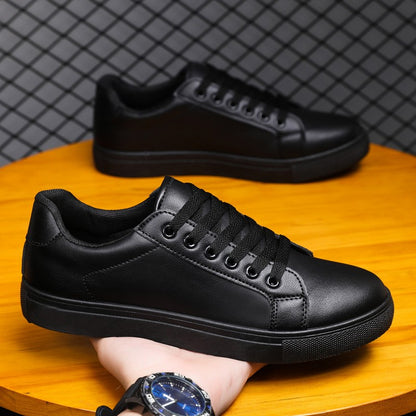 Sapatênis Masculino Mocassim Macio Confortável Casual para Homens Preto Sólido Branco Tênis Masculino Novidade 2025