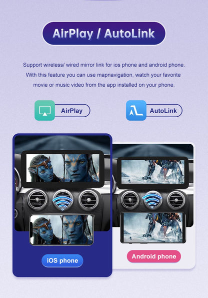 Wireless Carplay Linux Screen for Mercedes Benz W205 GLC A C V Class W447 CLA GLA 2015-2019 GPS With Android Auto Car Multimedia
