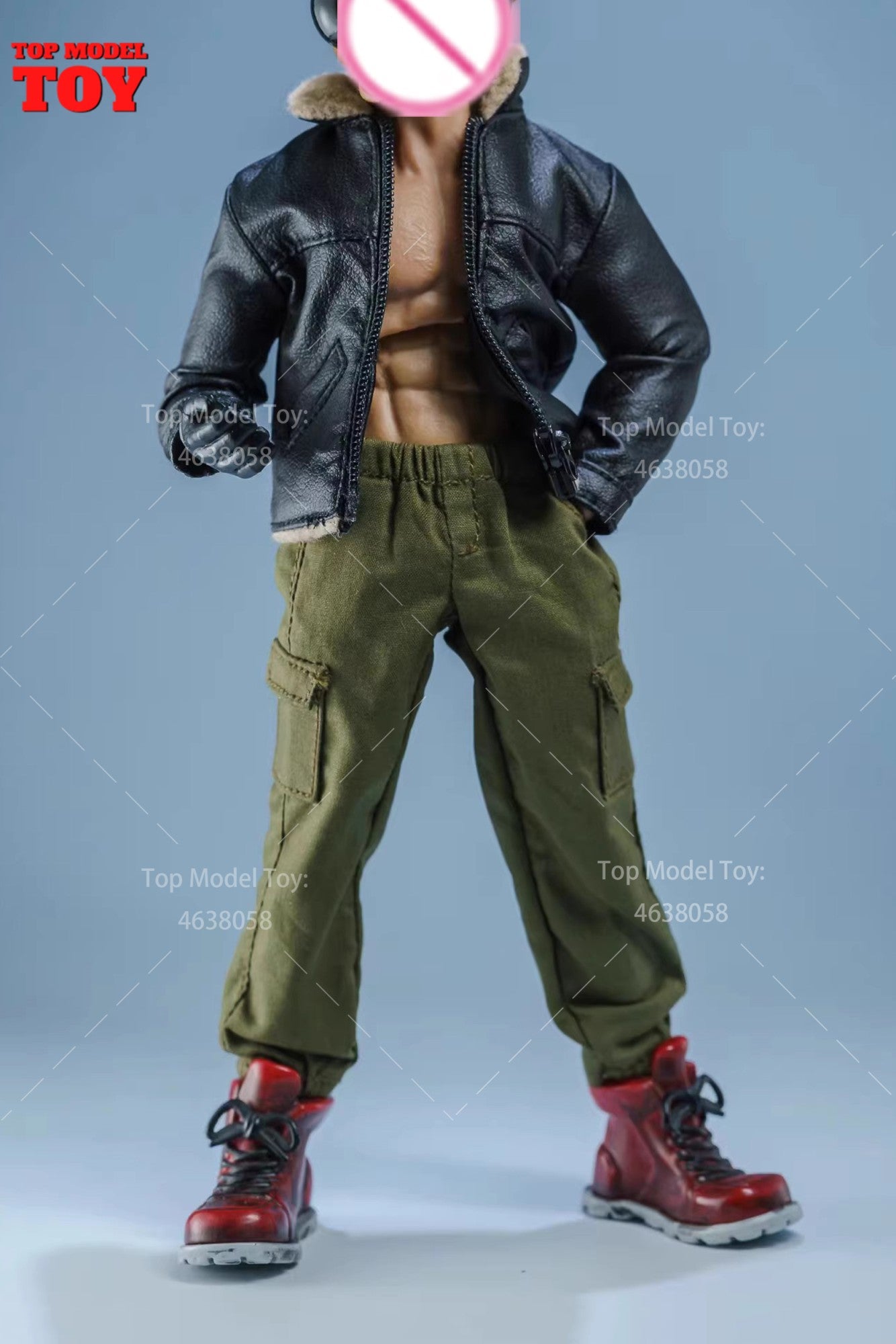 Jaqueta de Couro Marrom em Escala 1/12 Acessório de Roupa Modelo para Bonecos Articulados de 6'' Romankey Ant Notaman Masculino Soldados