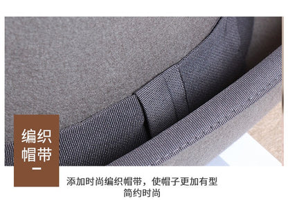 2024 Wool Flat Man Top Hat Fashion Fedora Hats Versatile Panama Magician Cap Gentleman Cylinder Strap Steampunk Unisex Elegant