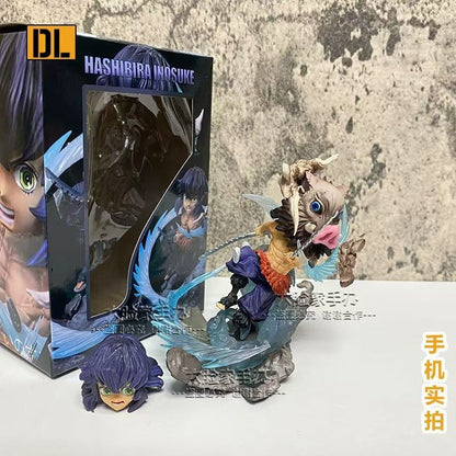 Demon Slayer Hashibira Inosuke G5 Anime Figura Robô Colecionável Boneco de Ação Presente