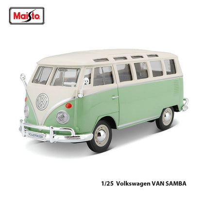 Maisto 1:24 Volkswagen ID.Buzz 2023 Modelo de carro de precisão fundido altamente detalhado Presente de coleção de modelo