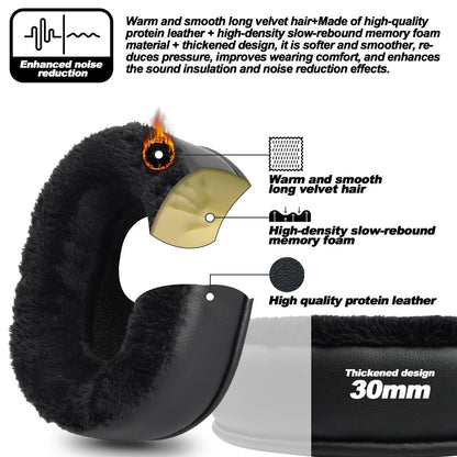 Replacement Foam Ear Pads for MCHOSE V9 S9 PRO,V9 PRO S9 PRO mchose x9 Headphones  memory foam Earpads Protein Leather
