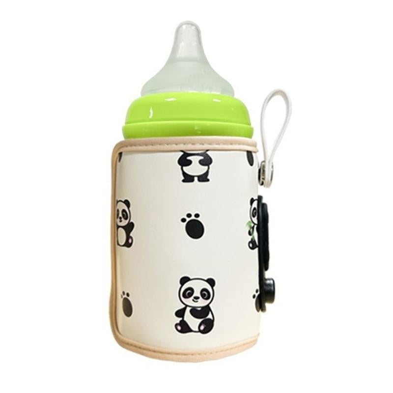 J15U Portable Baby Milk Heat Keeper Baby Bottle Warmer Bag 6 Gears Adjustable Travel Bottle Warmer Cover USB Bottle Warmer