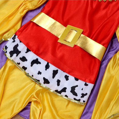 Boy King Prince Role Playing Costume Royal Set Prince Crown Cloak Halloween Birthday Makeup Party Gorgeous Dress Up No scepter
