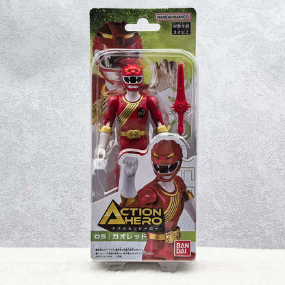 Em estoque, original Bandai Action Hero Super Sentai Power Rangers Coleção Red Rangers Bonecos de Ação Modelo Brinquedo Presente