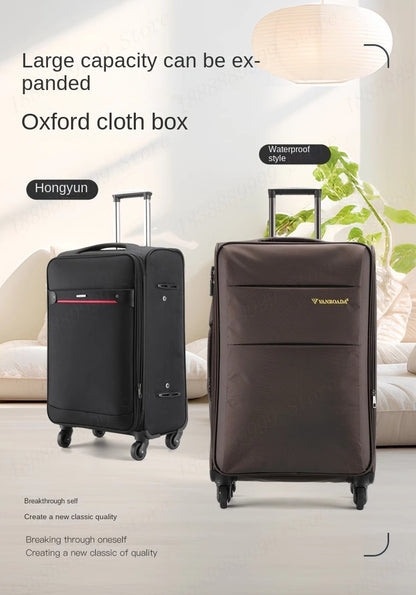 Oxford Cloth Suitcase 20/24/28/32-inch Large-Capacity Luggage Female Male Universal Wheel Business Travel Case
