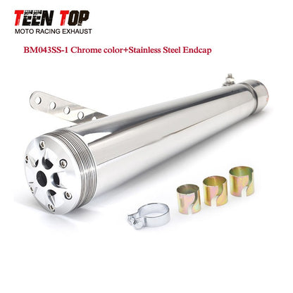 38 40 42 45MM Retro Motorcycle Exhaust Pipe For Harley Honda 125CC 250CC Exhaust Muffler 430mm Punk Racing Tailpipe Escape Moto