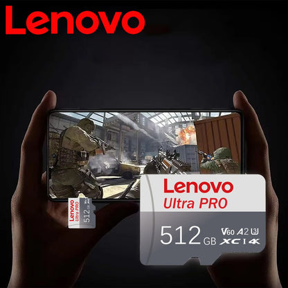 Cartão de Memória Micro SD de Alta Velocidade Lenovo 2TB 1TB 512GB 256GB ATÉ 100MB/s U3 128GB Cartão TF para Adaptador de Leitor de Cartão USB Micro sd