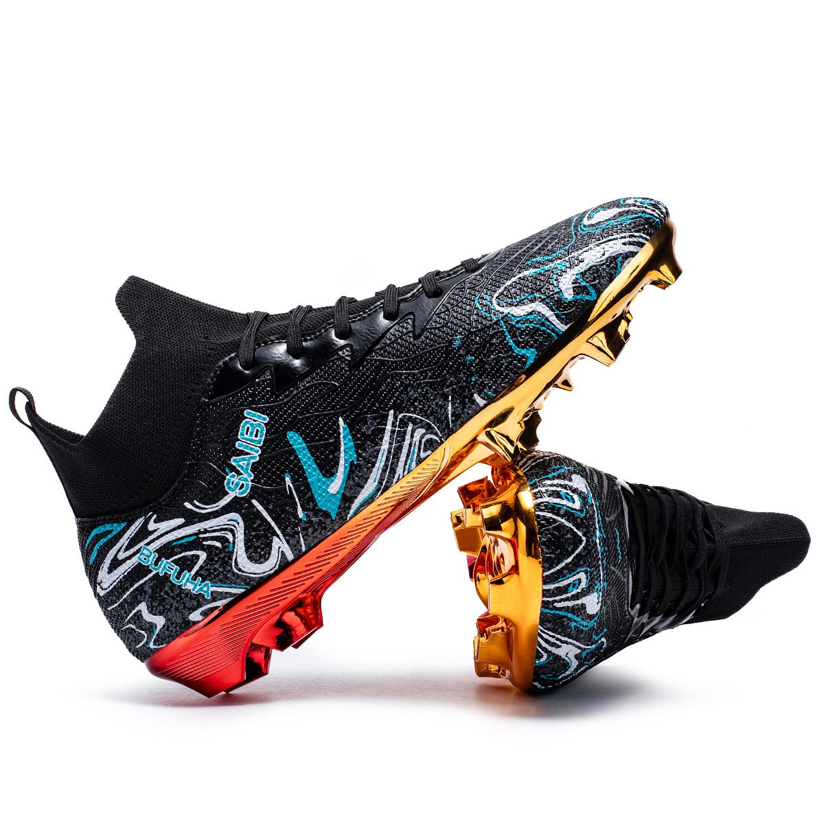 Premium Football Boots Feature Gold Plated Metal SG Studs For Professional Training and Competition Unisex Soccer Cleats