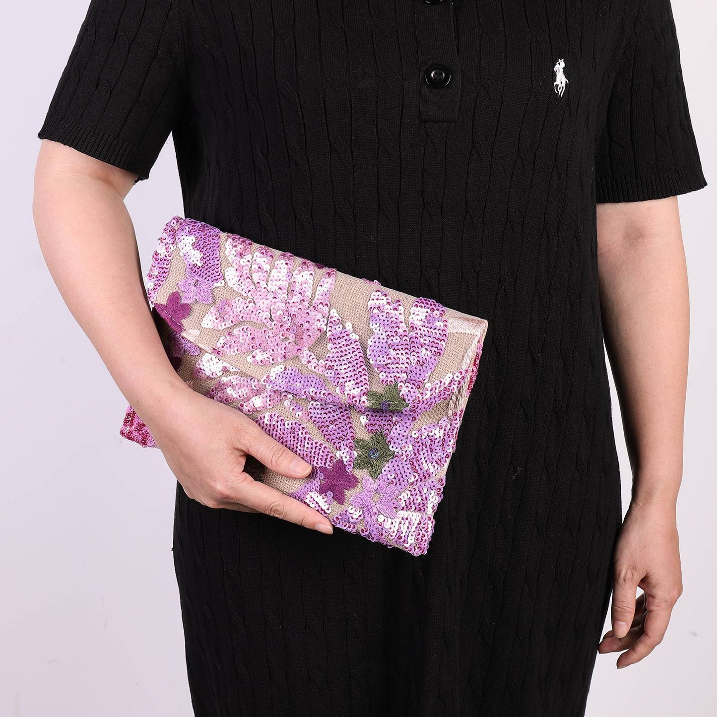 Straw Bag Evening Clutch Sequin Envelope Package Embroidered Handbag for Wedding Vacation Travel