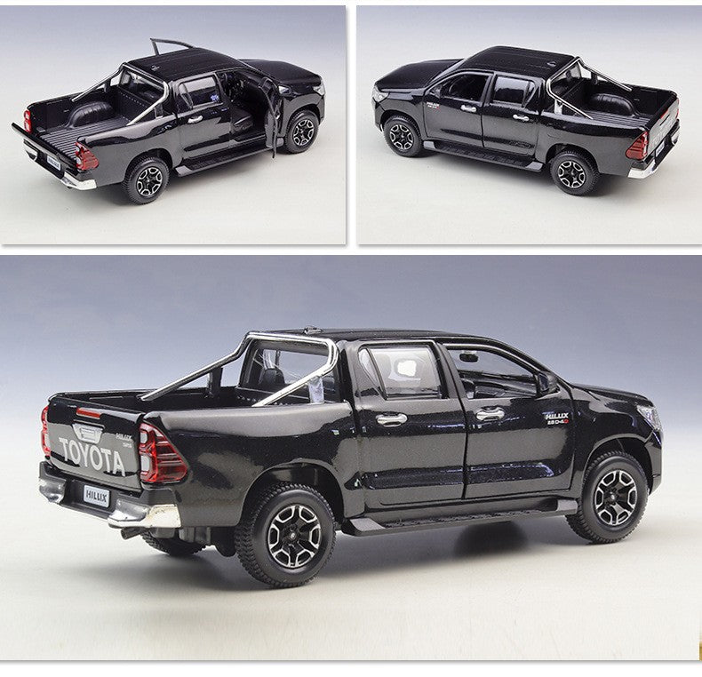Maisto 1:27 Toyota Hilux Off-road Pick-up Modelo de Carro em Liga Brinquedo Coleção Peça de Exibição Presente