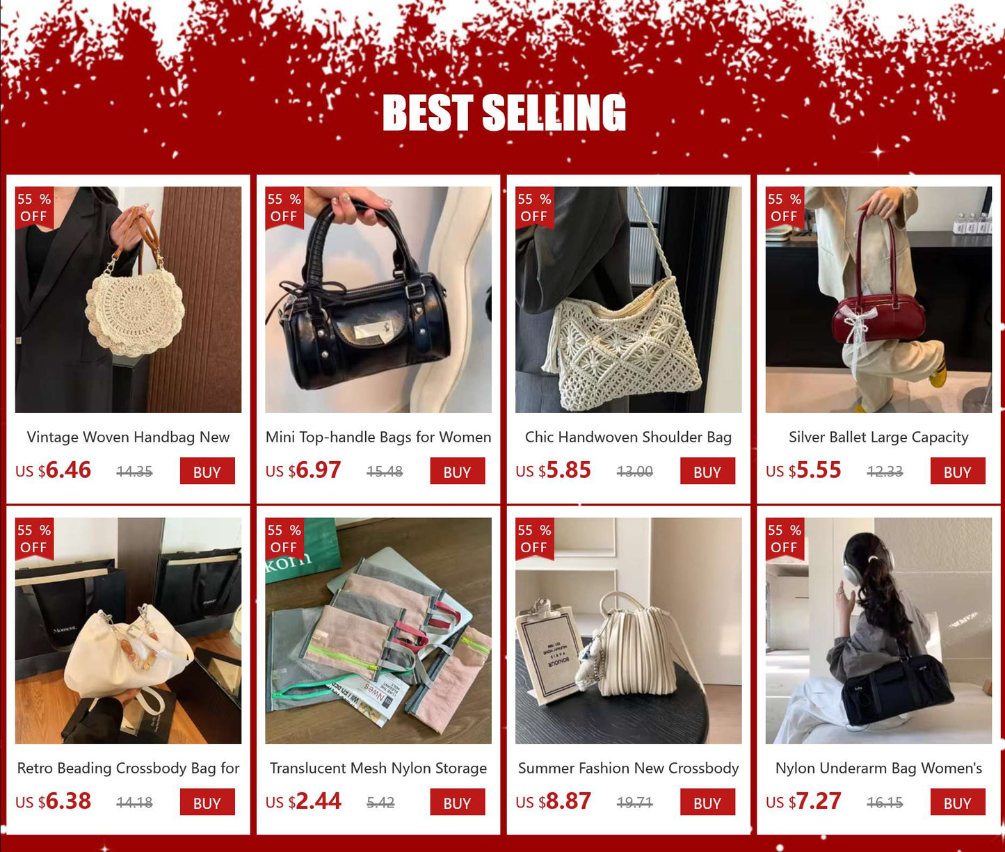 New Retro Soft PU Leather Women Shoulder Underarm Bags Casual Solid Color Small Top-Handle Handbags Ladies Fashion Shoulder Bags