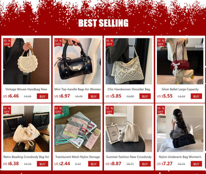 New Retro Soft PU Leather Women Shoulder Underarm Bags Casual Solid Color Small Top-Handle Handbags Ladies Fashion Shoulder Bags