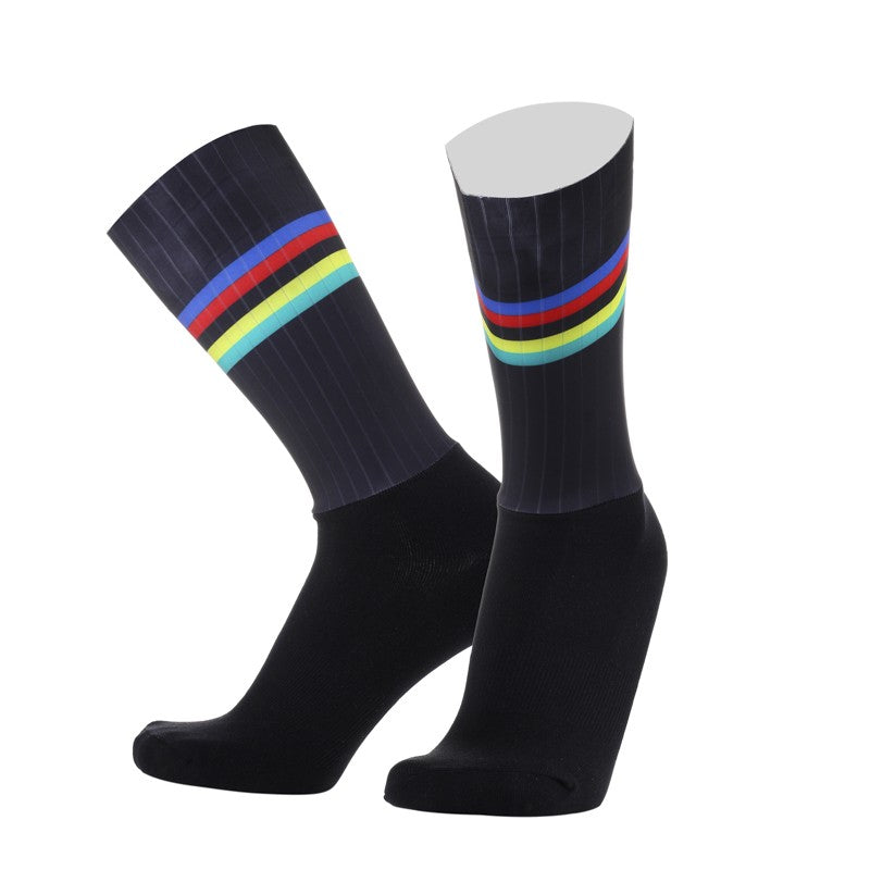 Aero New Team Pro Anti Socks Slip Silicone Cycling Socks Men Bicycle Sport Running Bike Socks Calcetines Ciclismo